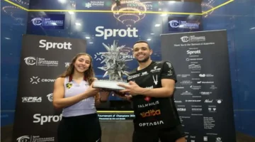 بفوز مستحق.. مصطفى عسل وهانيا الحمامي يحصدان لقب بطولة نيويورك للاسكواش بالولايات المتحدة